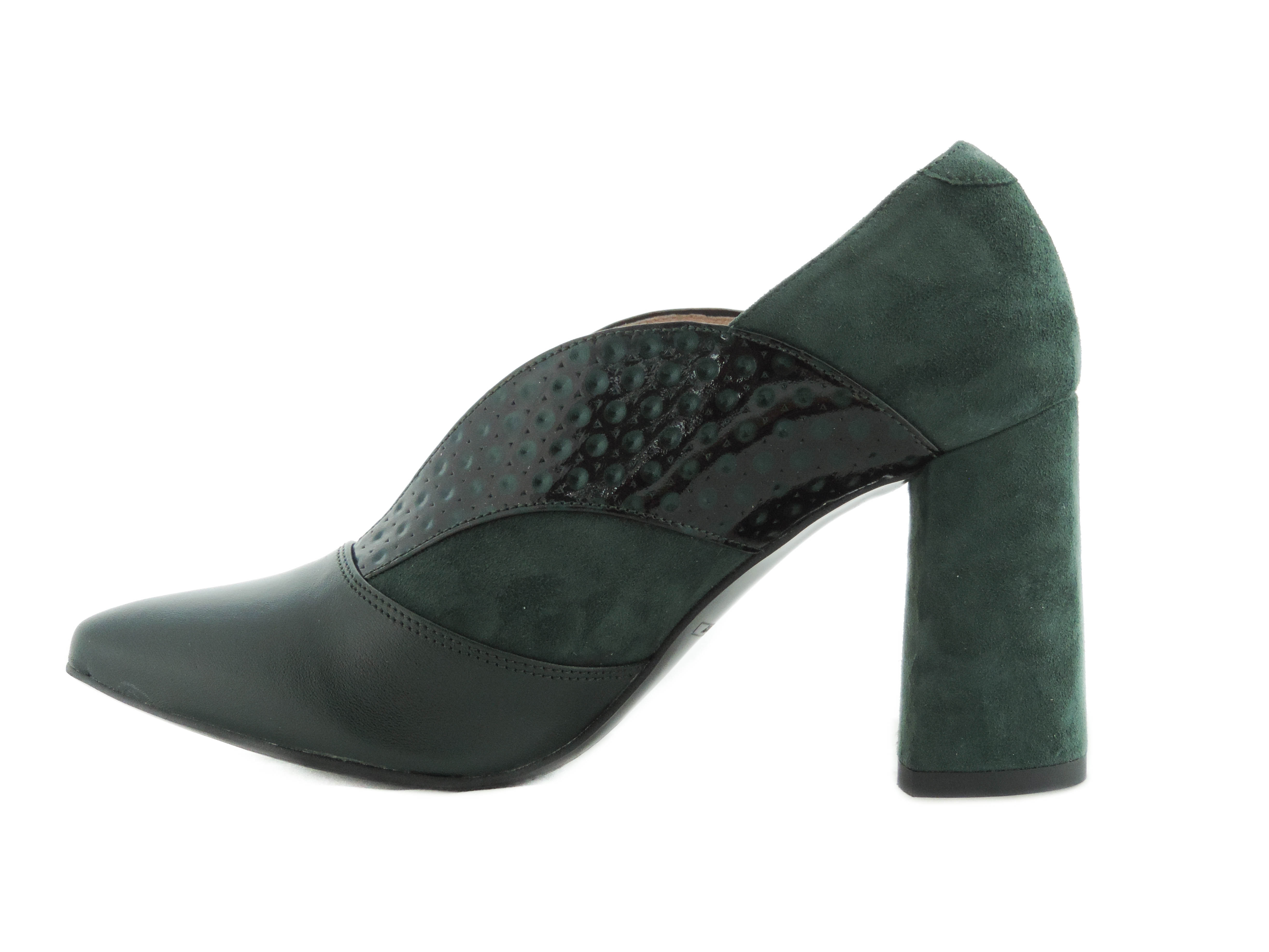 Zelená dámska kotníková obuv
