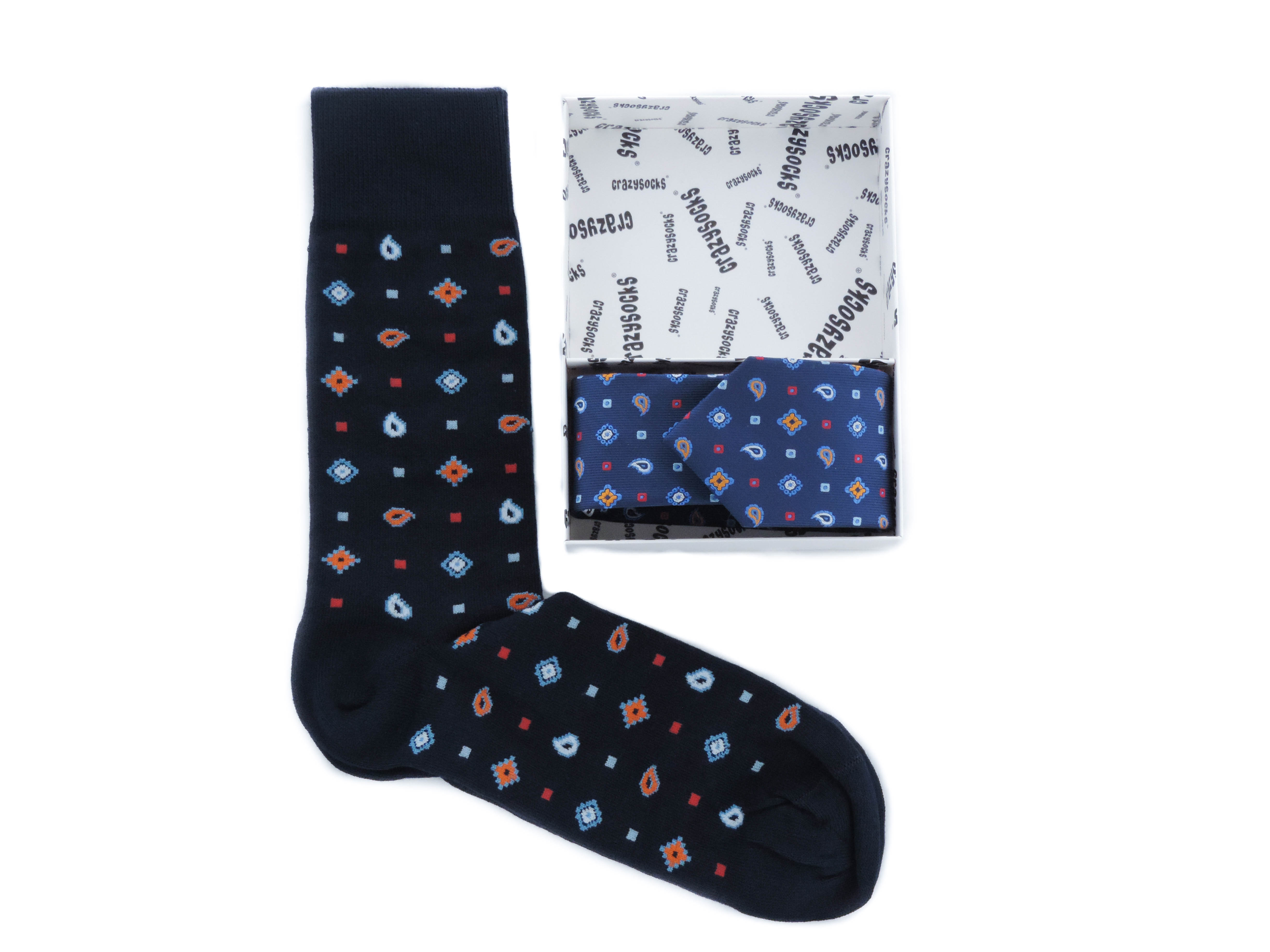 Sada: pánske crazy ponožky + kravata