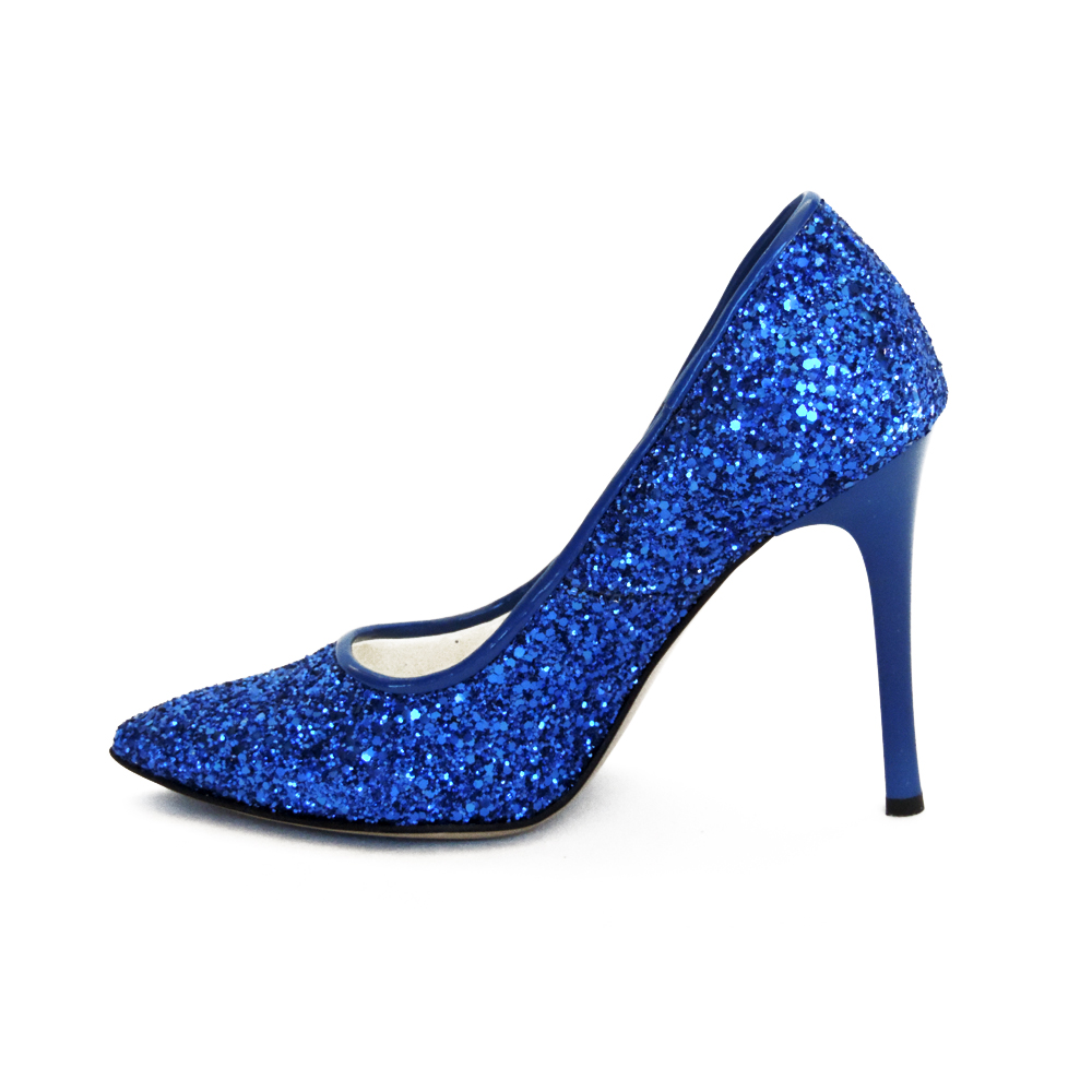 Modrá dámska spoločenská obuv