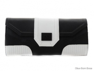 Čierno-biala dámska peňaženka