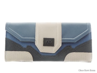 Modro-béžová dámska peňaženka